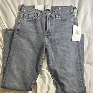 Citizens Of Humanity High Rise slim gray jeans size 26